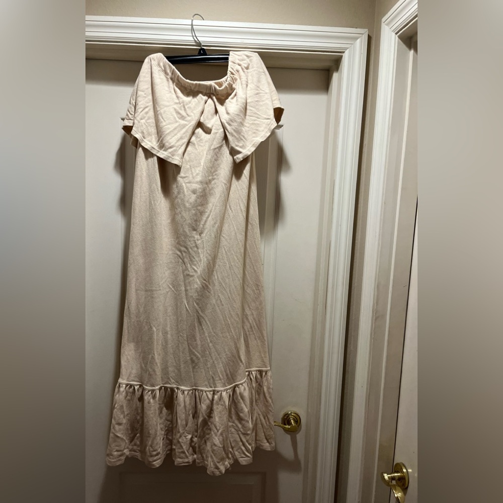 Free People Cream Maxi Dress